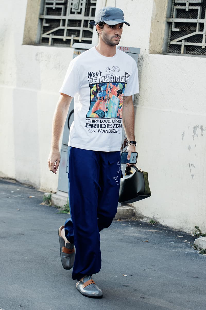 Milan Fashion Week Men's SS25 Street Style fendi diesel jw anderson prada italian fashion streetwear fendi gucci 