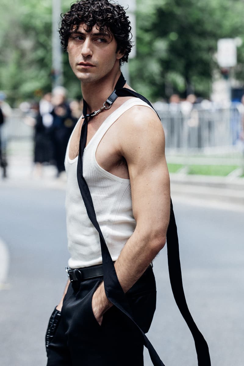 Milan Fashion Week Men's SS25 Street Style fendi diesel jw anderson prada italian fashion streetwear fendi gucci 