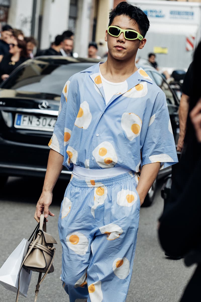 Milan Fashion Week Men's SS25 Street Style fendi diesel jw anderson prada italian fashion streetwear fendi gucci 