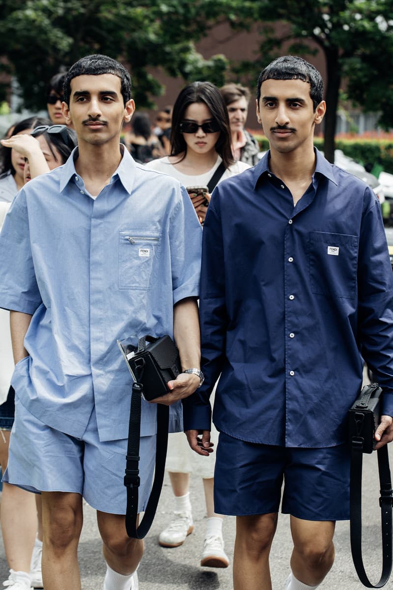 Milan Fashion Week Men's SS25 Street Style fendi diesel jw anderson prada italian fashion streetwear fendi gucci 