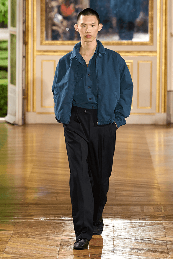 AURALEE Spring Summer 2024 Paris Fashion Week menswear runway new balance collaboration 