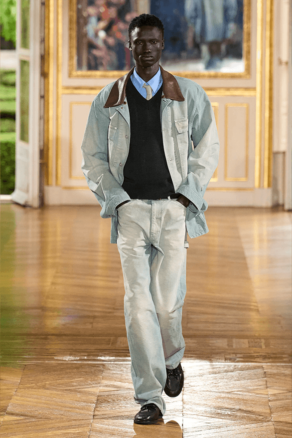 AURALEE Spring Summer 2024 Paris Fashion Week menswear runway new balance collaboration 