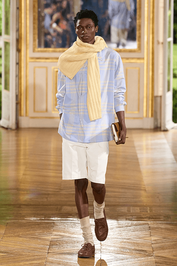 AURALEE Spring Summer 2024 Paris Fashion Week menswear runway new balance collaboration 