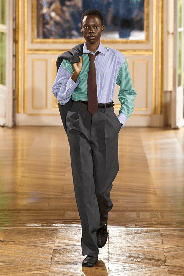 AURALEE Spring Summer 2024 Paris Fashion Week menswear runway new balance collaboration 