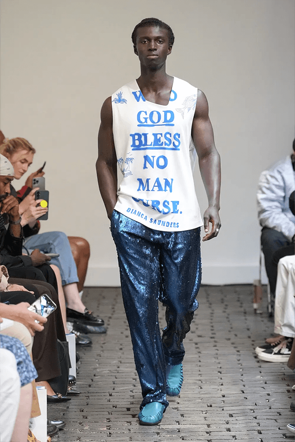 Bianca Saunders Spring Summer 2024 Paris Fashion Week menswear runway