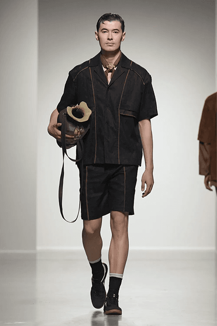 Feng Chen Wang Spring Summer 2025 Paris Fashion Week menswear converse collaboration runway show ugg