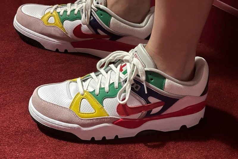 NIGO nike collaboration air force 3 low retro inspired pastel rainbow colorway preview join sneaker shoe kenzo ss25 runway paris fashion week