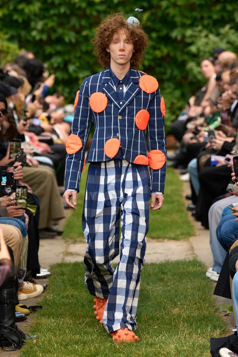 Walter Van Beirendonck Clowns Around for SS25 Collection Paris Fashion Week clown motifs youthful fun roses carnations foliage circus antwerp six