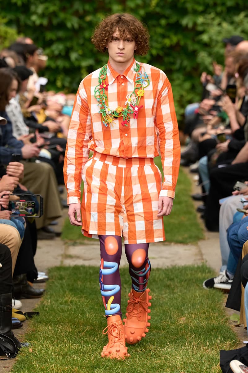 Walter Van Beirendonck Clowns Around for SS25 Collection Paris Fashion Week clown motifs youthful fun roses carnations foliage circus antwerp six