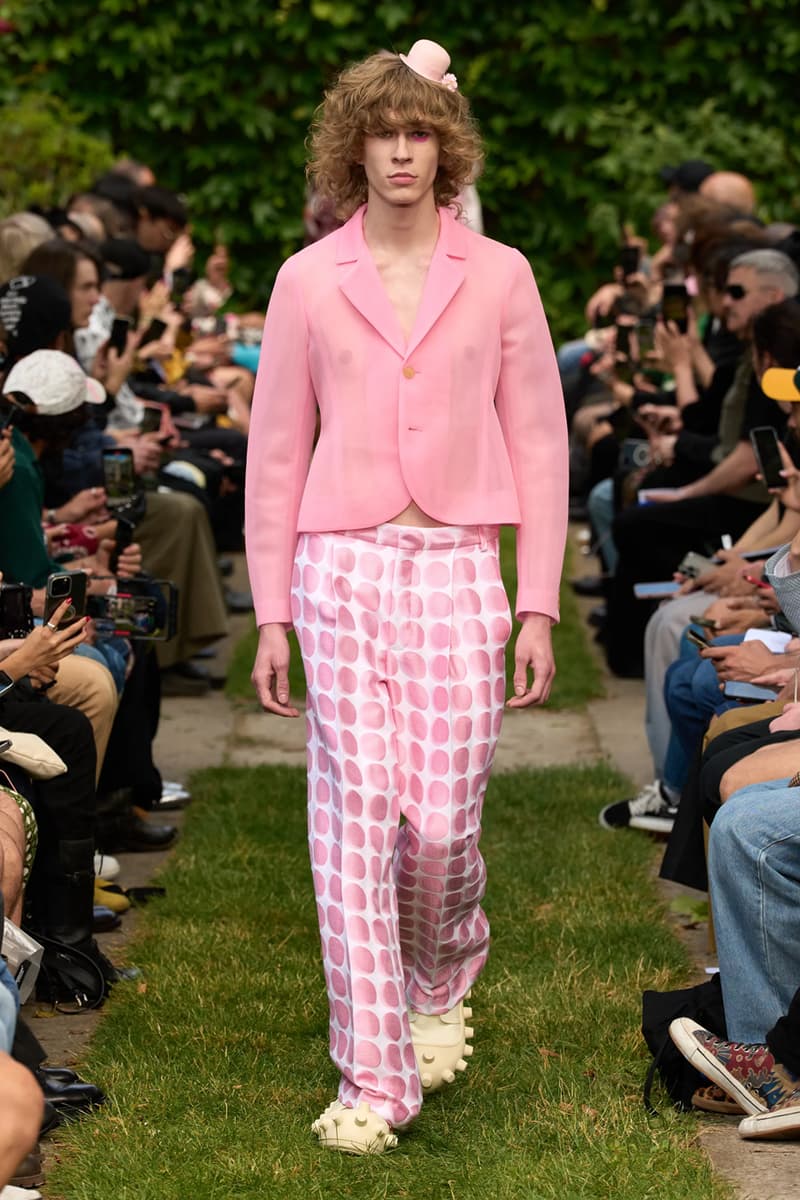 Walter Van Beirendonck Clowns Around for SS25 Collection Paris Fashion Week clown motifs youthful fun roses carnations foliage circus antwerp six