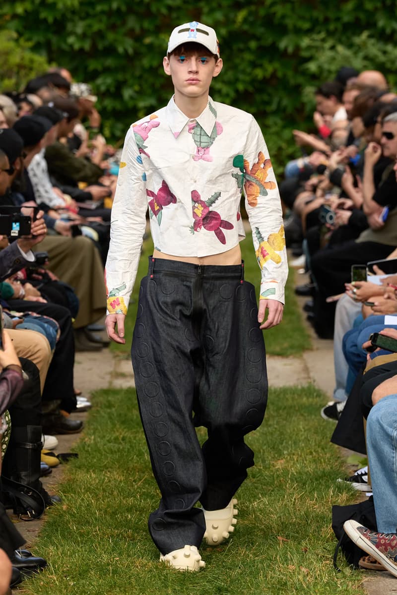 Walter Van Beirendonck Clowns Around for SS25 Collection Paris Fashion Week clown motifs youthful fun roses carnations foliage circus antwerp six