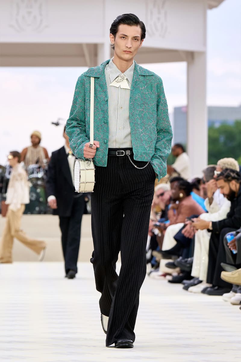 AMIRI SS25 Combines 19th Century Western Tropes Combines Western Tropes With the '70s Jazz Flair paris fashion week collection mike amiri The Yussef Dayes Experience maluma kyle kuzma french montana