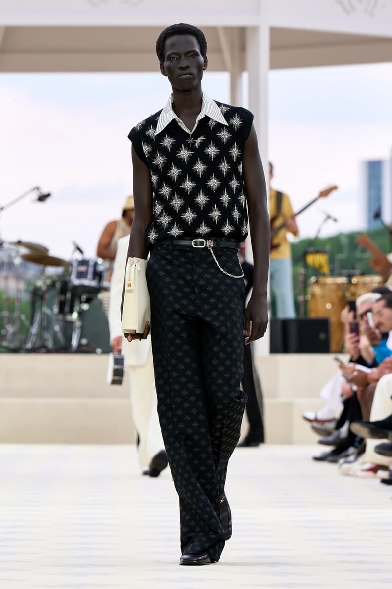 AMIRI SS25 Combines 19th Century Western Tropes Combines Western Tropes With the '70s Jazz Flair paris fashion week collection mike amiri The Yussef Dayes Experience maluma kyle kuzma french montana