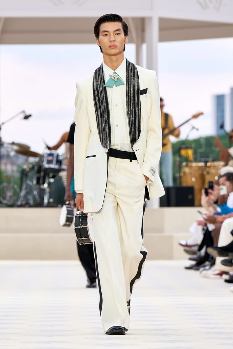 AMIRI SS25 Combines 19th Century Western Tropes Combines Western Tropes With the '70s Jazz Flair paris fashion week collection mike amiri The Yussef Dayes Experience maluma kyle kuzma french montana