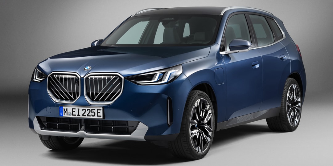 BMW представляет новый дизайн диагональной решетки радиатора для X3 2025 года