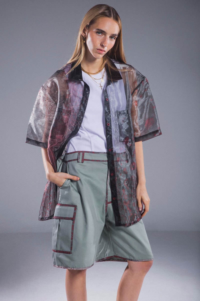 Pas Une Marque Crafts an "Embroidery of Disruption" for SS25 spring summer 2025 2024 paris collection link purchase website nahmias streetwear france french cargo hoodie knitwear vest utilitarian military online fashion week 