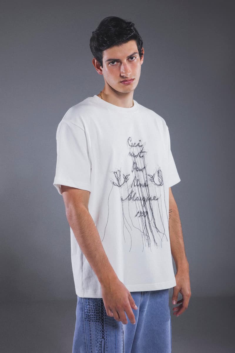 Pas Une Marque Crafts an "Embroidery of Disruption" for SS25 spring summer 2025 2024 paris collection link purchase website nahmias streetwear france french cargo hoodie knitwear vest utilitarian military online fashion week