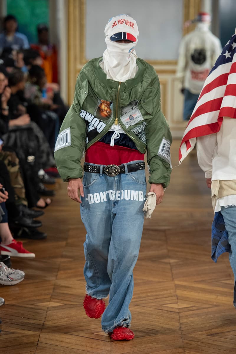 A$AP Rocky Makes Paris Fashion Week Debut with First AWGE Runway Collection Spring/Summer 2025 Paris fashion week ss25 pfw rihanna 