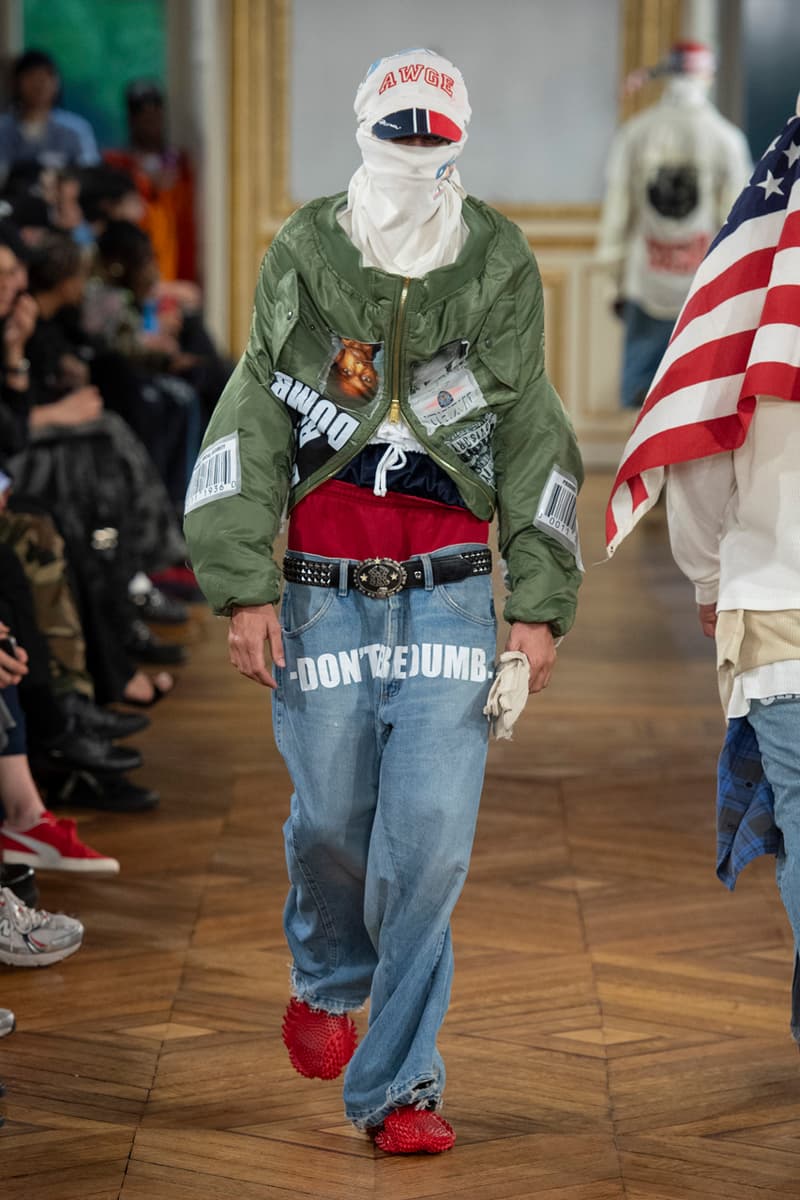 A$AP Rocky Makes Paris Fashion Week Debut with First AWGE Runway Collection Spring/Summer 2025 Paris fashion week ss25 pfw rihanna