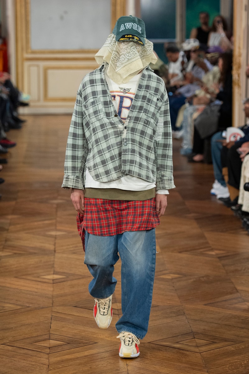 A$AP Rocky Makes Paris Fashion Week Debut with First AWGE Runway Collection Spring/Summer 2025 Paris fashion week ss25 pfw rihanna 