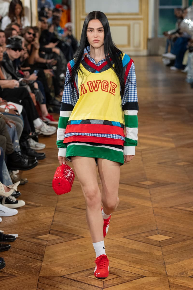 A$AP Rocky Makes Paris Fashion Week Debut with First AWGE Runway Collection Spring/Summer 2025 Paris fashion week ss25 pfw rihanna