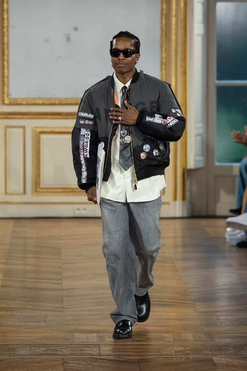 A$AP Rocky Makes Paris Fashion Week Debut with First AWGE Runway Collection Spring/Summer 2025 Paris fashion week ss25 pfw rihanna