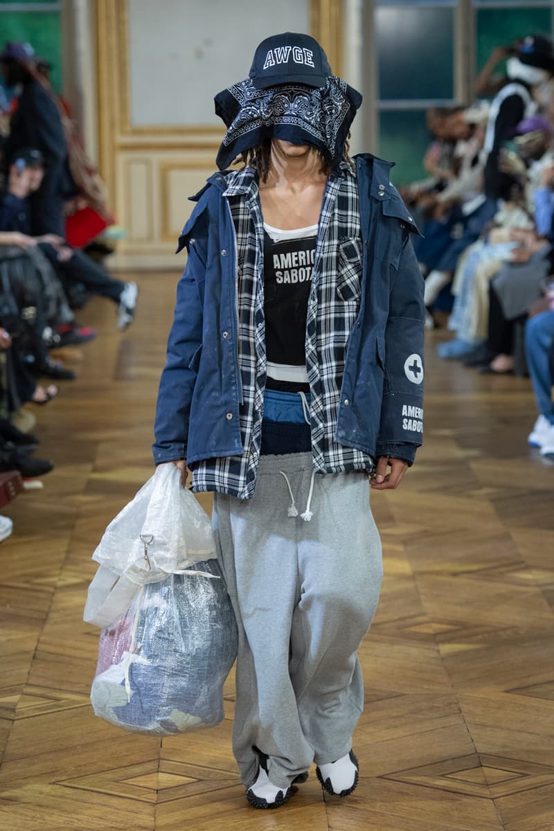 A$AP Rocky Makes Paris Fashion Week Debut with First AWGE Runway Collection Spring/Summer 2025 Paris fashion week ss25 pfw rihanna