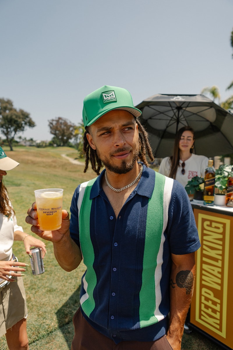Johnnie Walker Whiskey Cocktail Bar Hypegolf Invitational Devereux Apparel Pop-Up Golf Bar