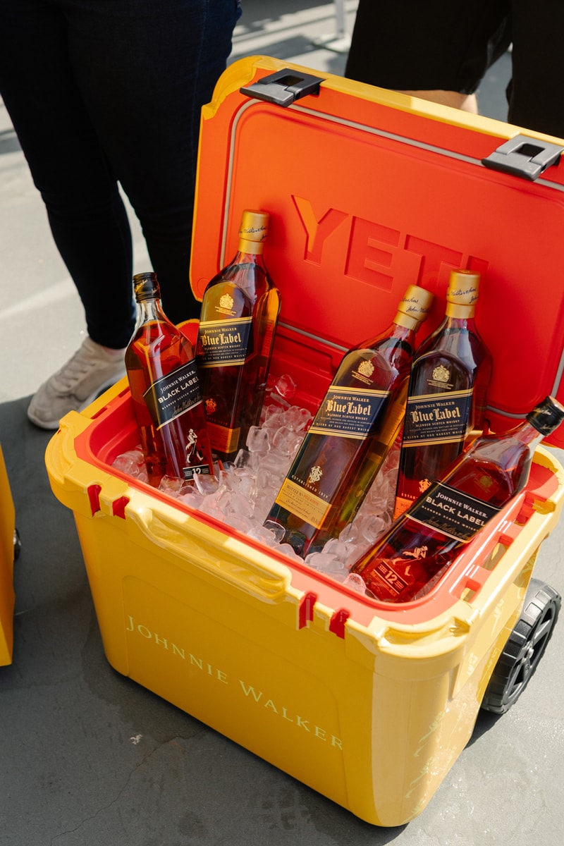 Johnnie Walker Whiskey Cocktail Bar Hypegolf Invitational Devereux Apparel Pop-Up Golf Bar