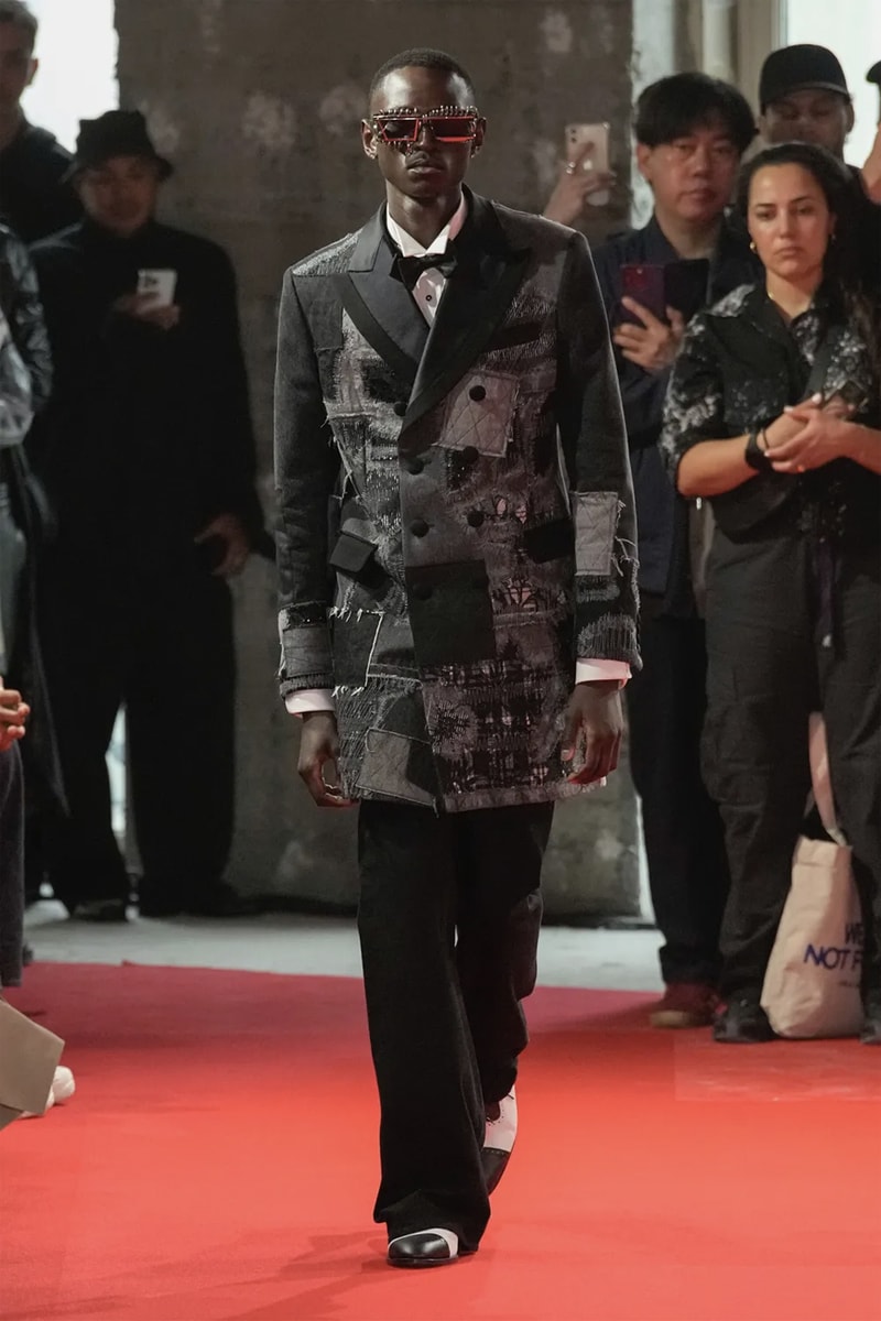 Junya Watanabe SS25 Paris Fashion Week Collection japanese brand cdghp collaborations punk denim tuxedos patchwork