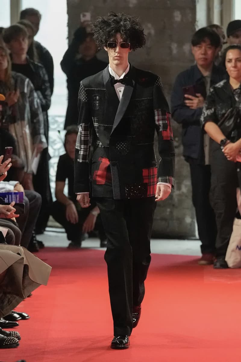 Junya Watanabe SS25 Paris Fashion Week Collection japanese brand cdghp collaborations punk denim tuxedos patchwork