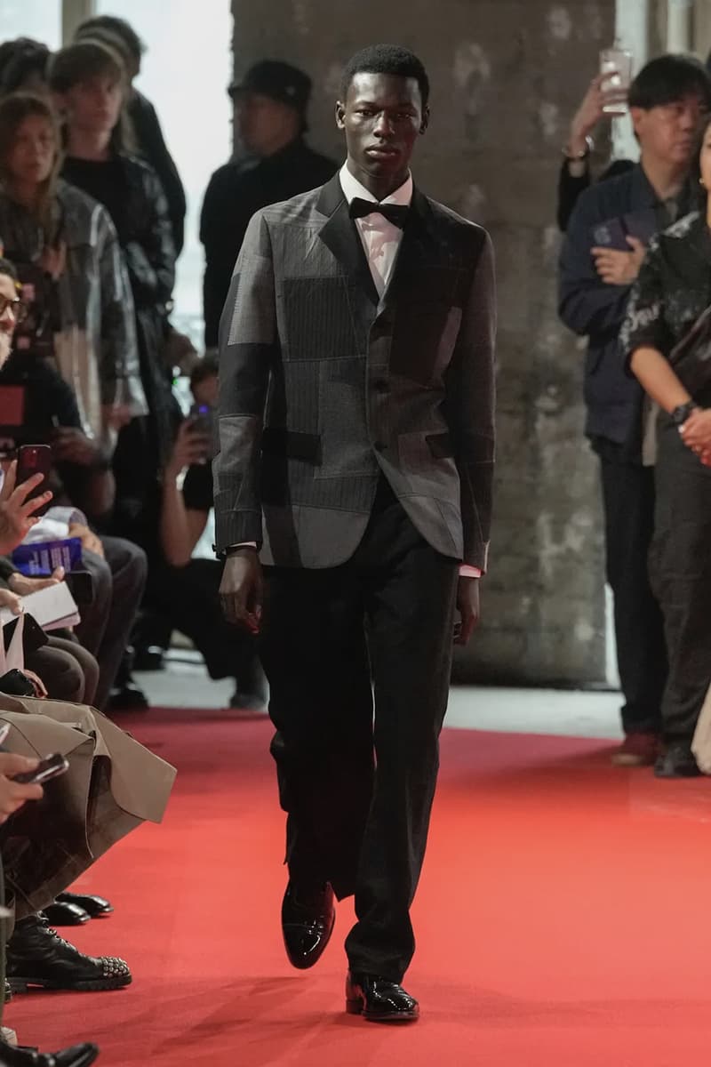 Junya Watanabe SS25 Paris Fashion Week Collection japanese brand cdghp collaborations punk denim tuxedos patchwork