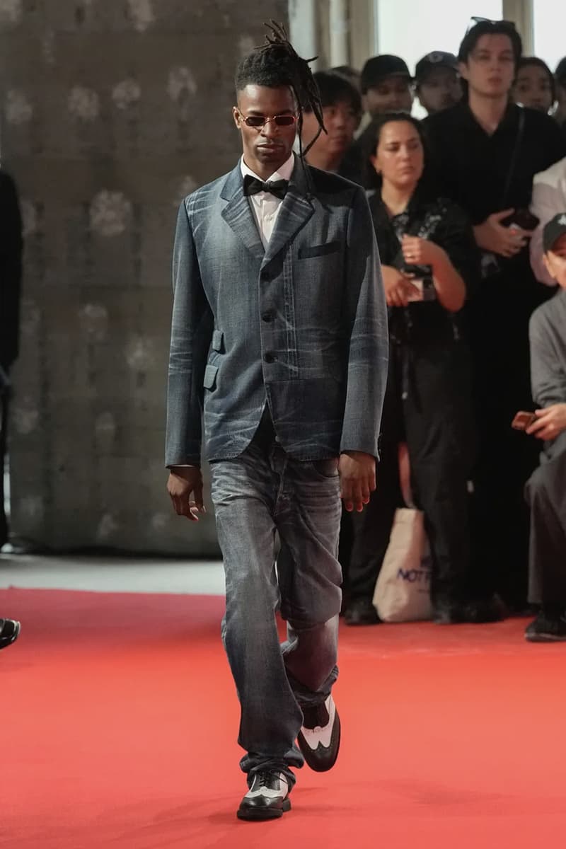 Junya Watanabe SS25 Paris Fashion Week Collection japanese brand cdghp collaborations punk denim tuxedos patchwork