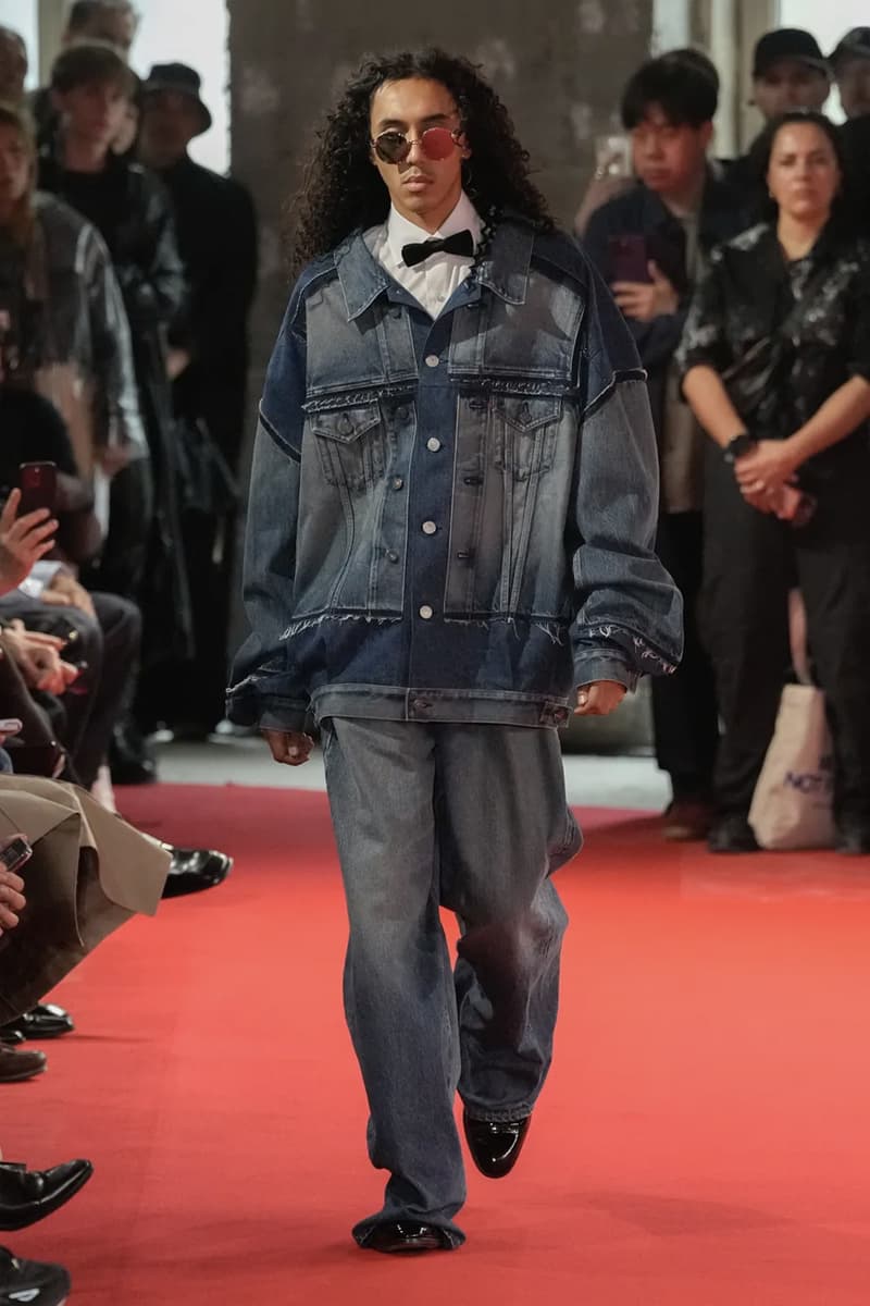 Junya Watanabe SS25 Paris Fashion Week Collection japanese brand cdghp collaborations punk denim tuxedos patchwork