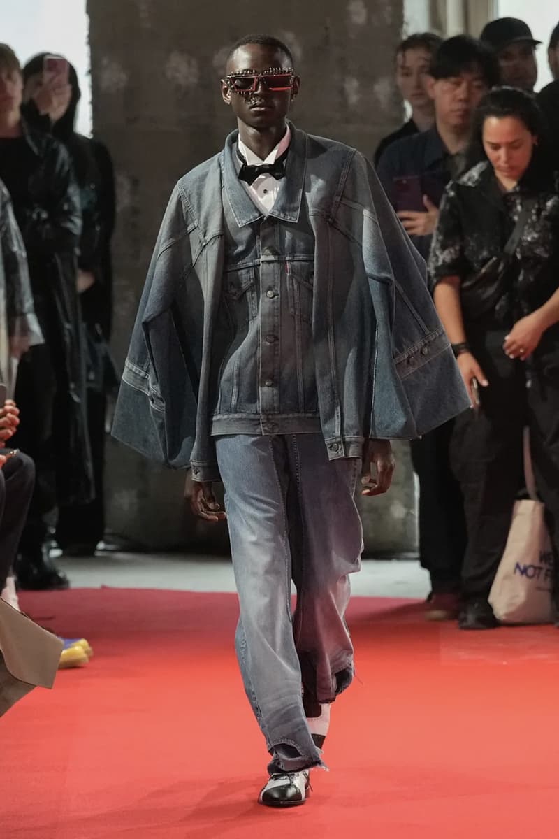 Junya Watanabe SS25 Paris Fashion Week Collection japanese brand cdghp collaborations punk denim tuxedos patchwork