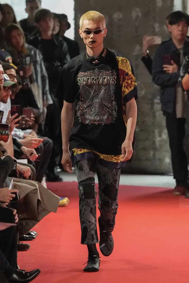 Junya Watanabe SS25 Paris Fashion Week Collection japanese brand cdghp collaborations punk denim tuxedos patchwork