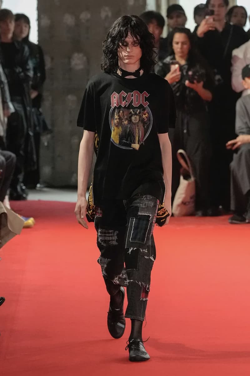 Junya Watanabe SS25 Paris Fashion Week Collection japanese brand cdghp collaborations punk denim tuxedos patchwork