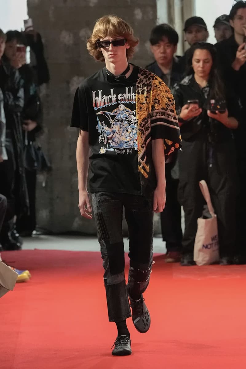 Junya Watanabe SS25 Paris Fashion Week Collection japanese brand cdghp collaborations punk denim tuxedos patchwork