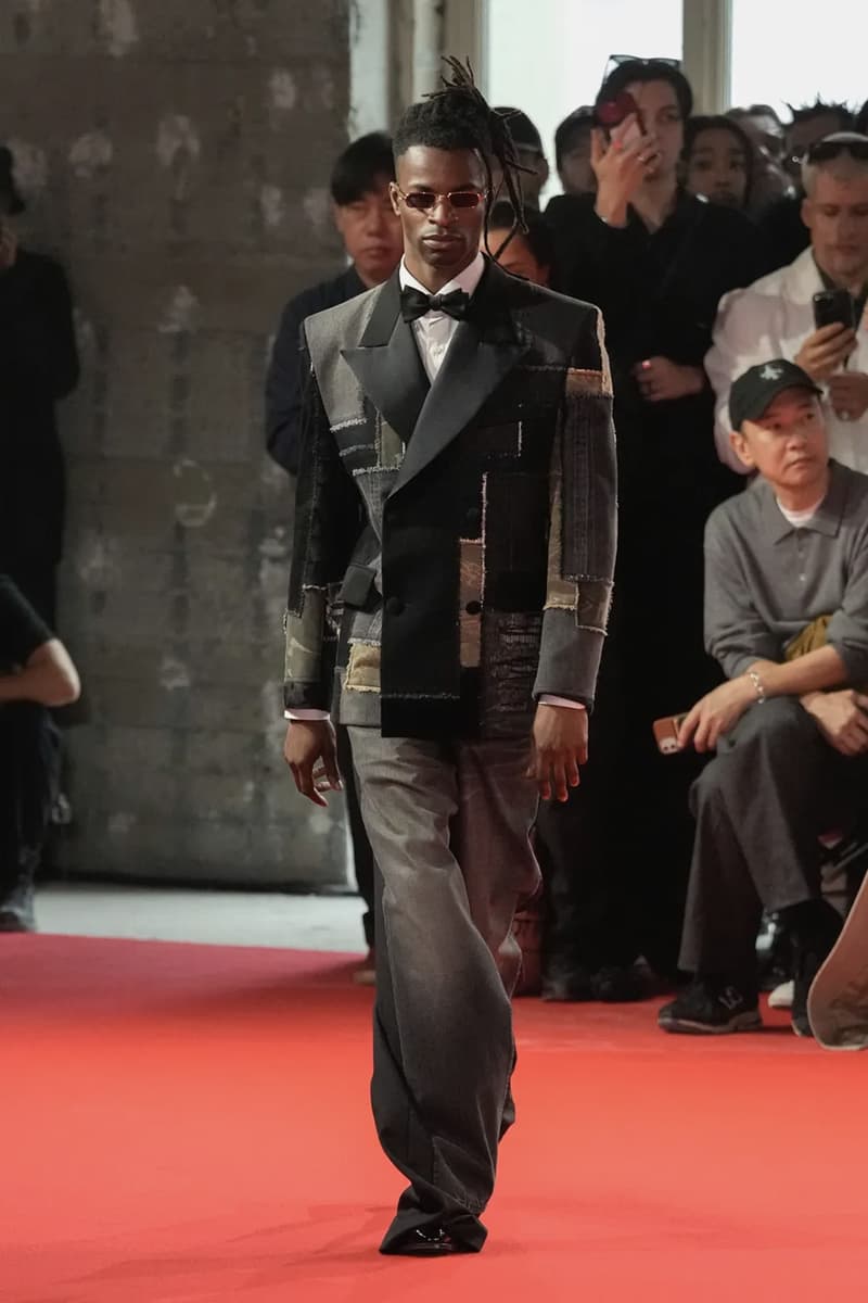 Junya Watanabe SS25 Paris Fashion Week Collection japanese brand cdghp collaborations punk denim tuxedos patchwork