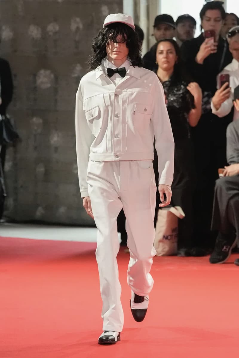 Junya Watanabe SS25 Paris Fashion Week Collection japanese brand cdghp collaborations punk denim tuxedos patchwork