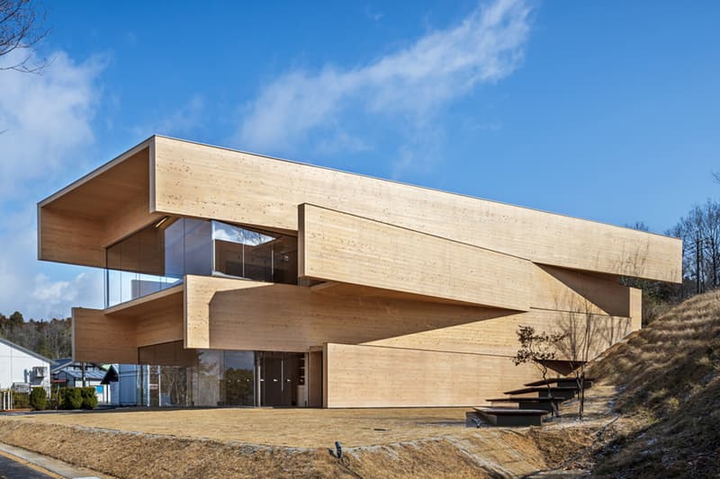 Kengo Kuma Kibi Kogen N SQUARE Co-Working Space Cafe Kibichuo Okayama Prefecture Kengo Kuma & Associates architecture interior design CLT panels 