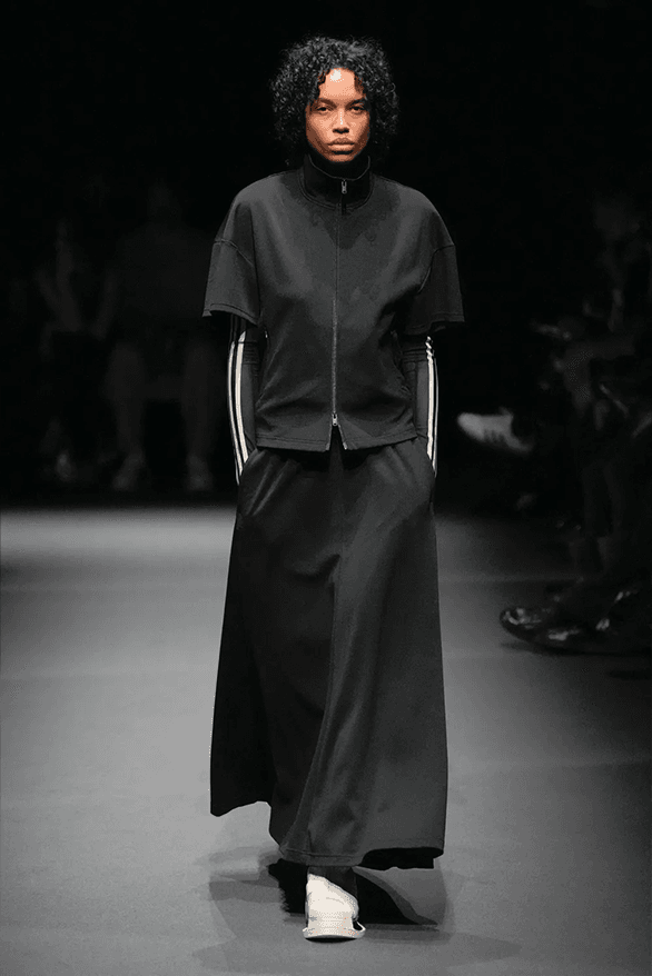 Y3 Spring Summer 2025 Paris Fashion Week menswear womenswear streetwear Adidas sportswear runway show