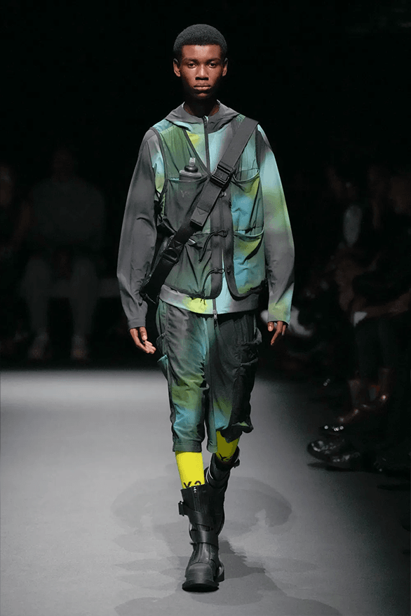 Y3 Spring Summer 2025 Paris Fashion Week menswear womenswear streetwear Adidas sportswear runway show