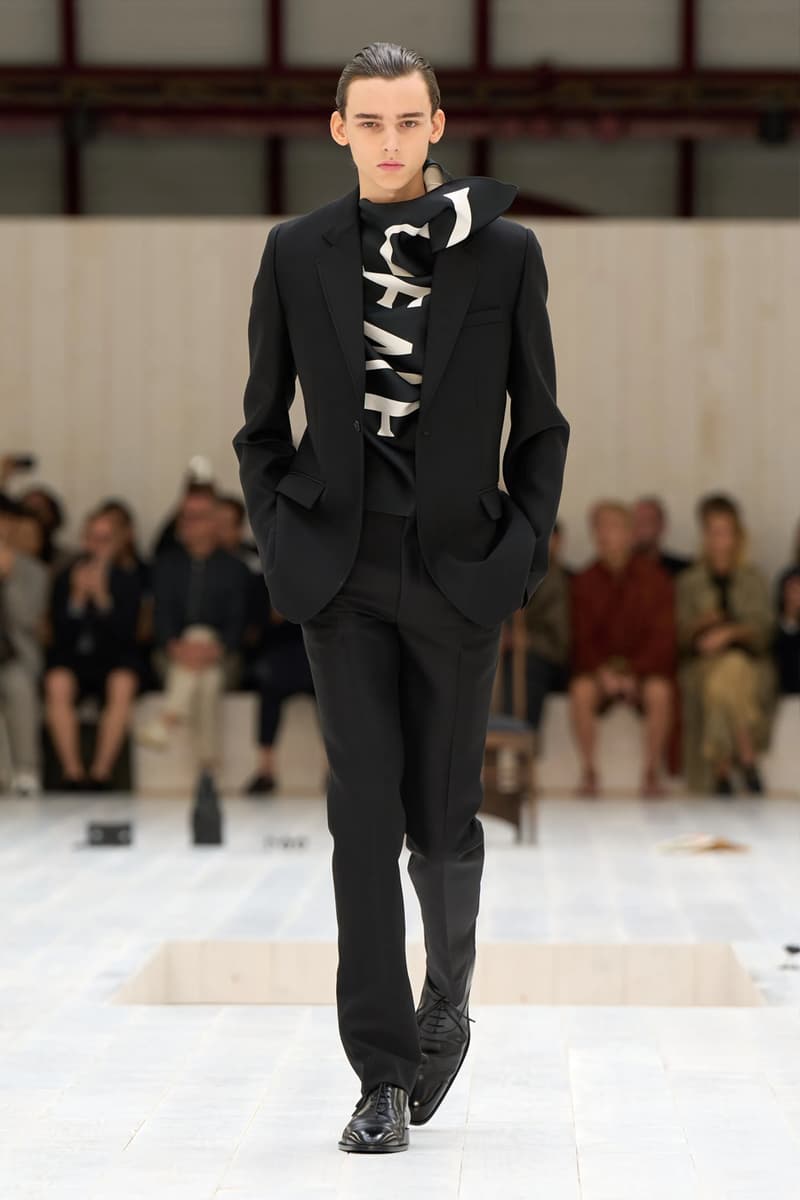 LOEWE SS25 Paris Fashion Week Jonathan Anderson Collection menswear feather radical silhouette opulent lvmh luxury