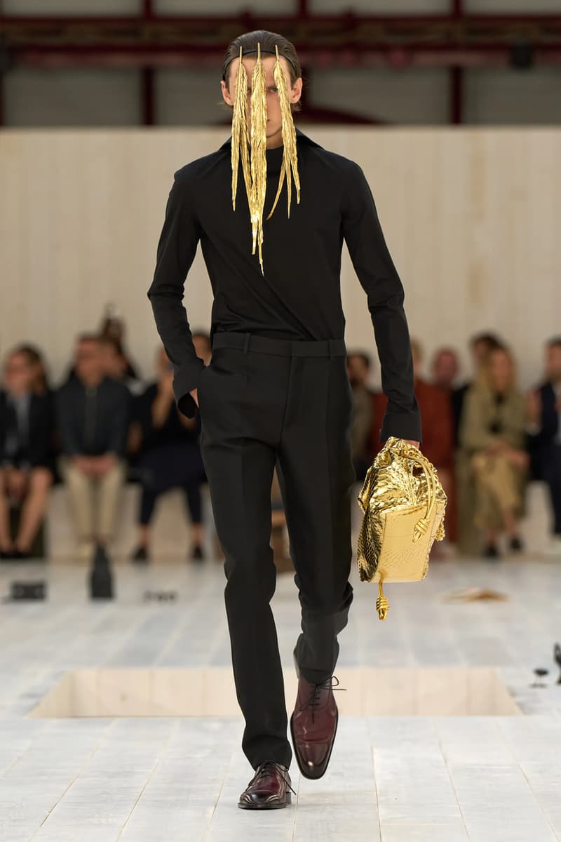 LOEWE SS25 Paris Fashion Week Jonathan Anderson Collection menswear feather radical silhouette opulent lvmh luxury