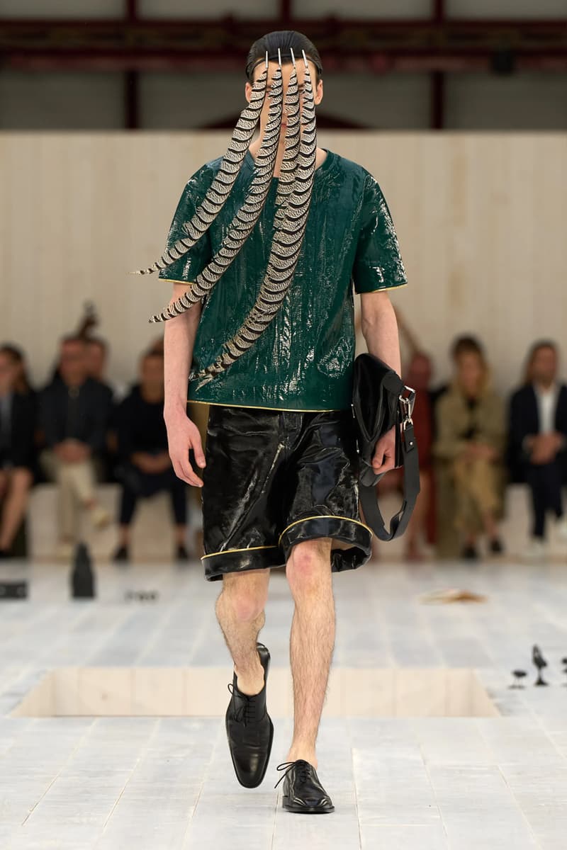 LOEWE SS25 Paris Fashion Week Jonathan Anderson Collection menswear feather radical silhouette opulent lvmh luxury