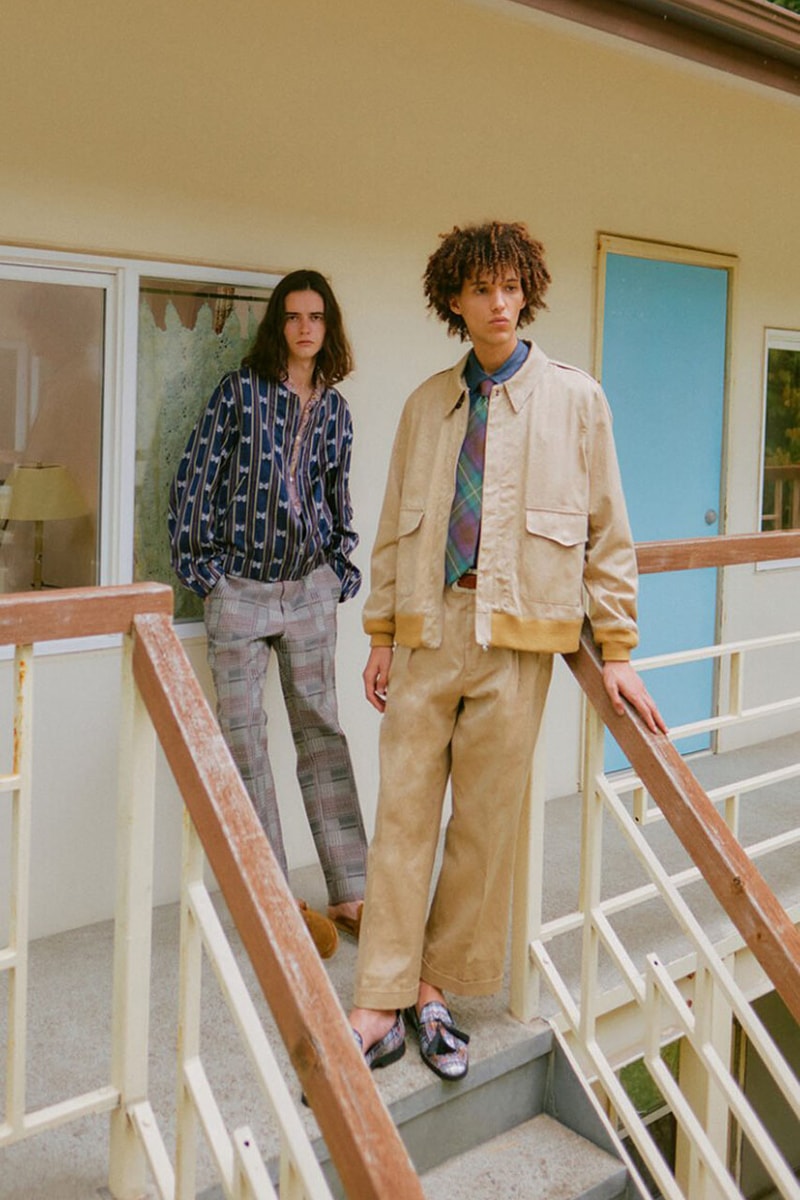 NEEDLES Reveals Striking Spring/Summer 2025 Collection paris release tracksuit fashion week jacket blazer pattern print button pants trouser skirt track suit sweat suit shorts shirt long short sleeve price drop lookbook nepenthes offering presentation capsule japan tokyo new york city nyc drop cop