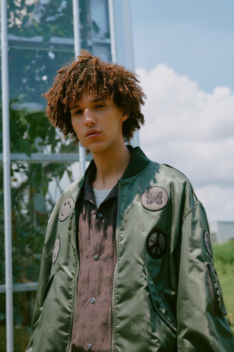 NEEDLES Reveals Striking Spring/Summer 2025 Collection paris release tracksuit fashion week jacket blazer pattern print button pants trouser skirt track suit sweat suit shorts shirt long short sleeve price drop lookbook nepenthes offering presentation capsule japan tokyo new york city nyc drop cop