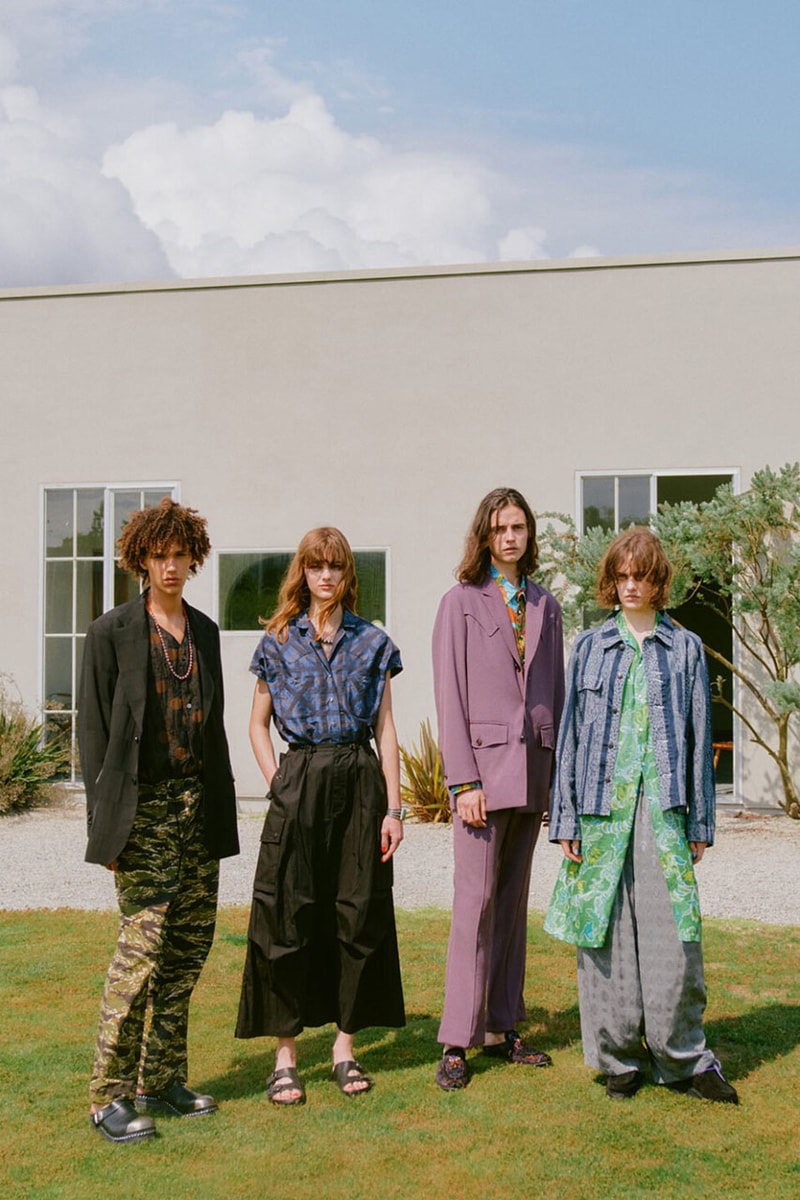 NEEDLES Reveals Striking Spring/Summer 2025 Collection paris release tracksuit fashion week jacket blazer pattern print button pants trouser skirt track suit sweat suit shorts shirt long short sleeve price drop lookbook nepenthes offering presentation capsule japan tokyo new york city nyc drop cop