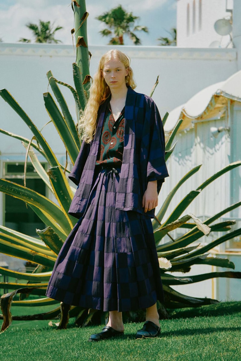 NEEDLES Reveals Striking Spring/Summer 2025 Collection paris release tracksuit fashion week jacket blazer pattern print button pants trouser skirt track suit sweat suit shorts shirt long short sleeve price drop lookbook nepenthes offering presentation capsule japan tokyo new york city nyc drop cop